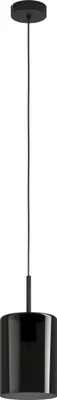 Produktbild von EGLO Pendelleuchte Cadaques 1, 1 flammige Hängelampe, Elegant, Hängeleuchte aus Stahl in Silber und Rauchglas, Esstischlampe, Wohnzimmerlampe mit E27