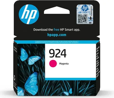 Produktbild von HP 924 Magenta Original Druckerpatrone, Standardertrag, Magenta, 1 Stück(e), 400 Seiten, Einzelpackung