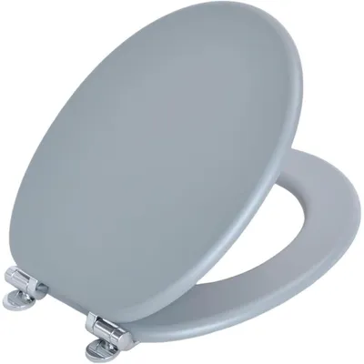 Produktbild von WC Sitz mit Absenkautomatik MDF Grau 43,5 x 37,5 cm