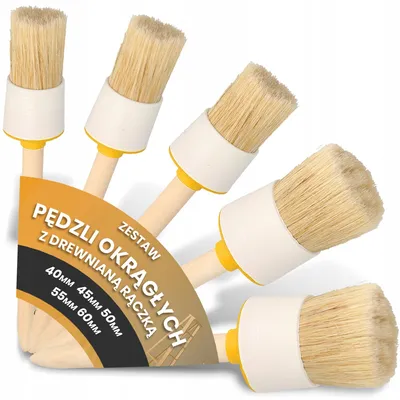 Produktbild von TRCR Rundpinsel-Set für Wand und Möbelmalerei