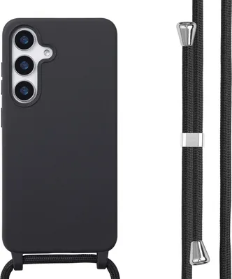 Produktbild von imoshion SilikonHülle mit Band Samsung Galaxy S25 - Schwarz