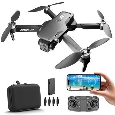 Immagine prodotto di Drona con 2 telecamere iUni M10, Wi-Fi FPV, Pieghevole, Trasmissione live su telefono