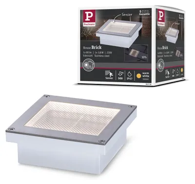 Produktbild von Paulmann LED Bodeneinbauleuchte Brick Dämmerungsgesteuerter Bewegungsmelder (IR)