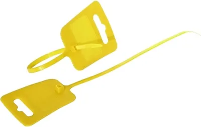 Produktbild von Kabelbinder, Euroloch und Beschriftungsfeld, RAL 1026, VE 100 Stück, gelb, 4,8 x 250mm, Good Connections®