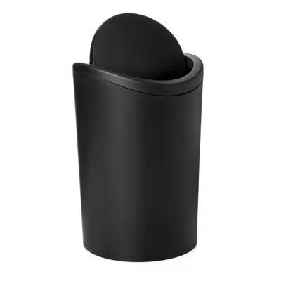 Immagine prodotto di Pattumiera da bagno da 6 litri, nera, TATAY