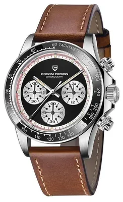 Produktbild von Herrenuhr Pagani Design Wantage, Quarz, Chronograph, Braun / Schwarz