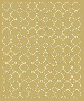 Image de Autocollants ronds, diamètre 2 cm, 99 pièces, or mat