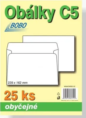 Obrázok produktu pre Obálky C5 obyčajné (balenie po 25 ks)