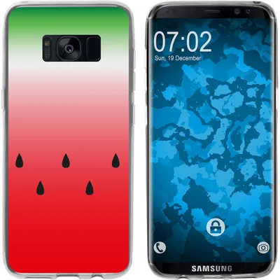 Produktbild von PhoneNatic Case kompatibel mit Samsung Galaxy S8 Plus Silikon-Hülle Sommer Melone M5