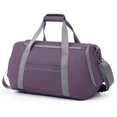 Produktbild von Sporttasche 30L mit Schuhfach wasserabweisend Reisetasche Gym Bag Trainingstasche Lila