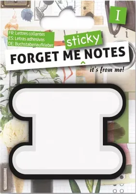 Produktbild von Forget Me Haftnotizen Buchstabe I