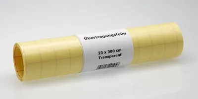 Produktbild von Übertragungsfolie selbstklebend – Transferfolie für Plotter & Vinyl - transparent - 23 x 300cm