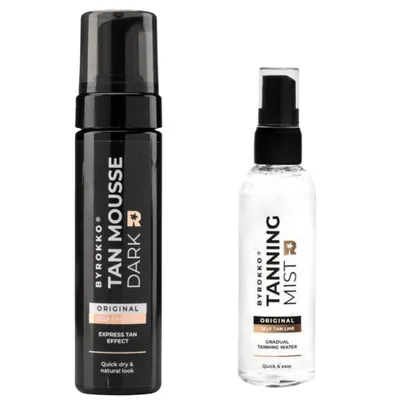 Zdjęcie produktu dla Byrokko Tan Mousse Dark + Mgiełka Samoopalająca 100ml