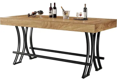 Obrázok produktu pre Kuchynský jedálenský stôl LD0037, industriálny, hnedý, 160 cm