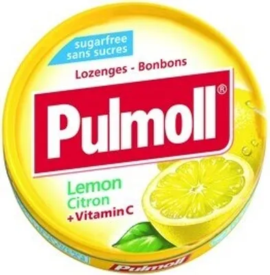 Produktbild von PULMOLL - Lemon + Vitamin C - Zuckerfreie Zitrone-Bonbons - 45 g