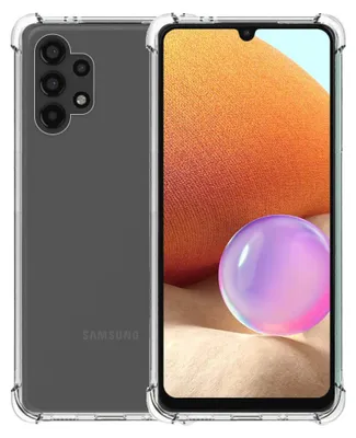 Produktbild von Handyhülle passend für Samsung Galaxy A32  4G transparent - Stoßfeste TPU Silikonhülle mit Bumper Shockproof -  Smartphonica
