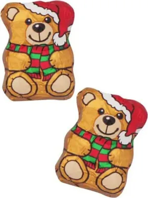 Produktbild von Mini-Weihnachtsbärchen aus Edelvollmilchschokolade, 100x6,25g