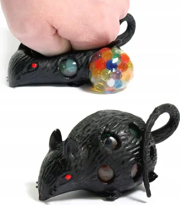 Produktbild von Anti-Stress Quetschball Maus - Fidget Toy Knetball - Stressabbau Spielzeug Kinder