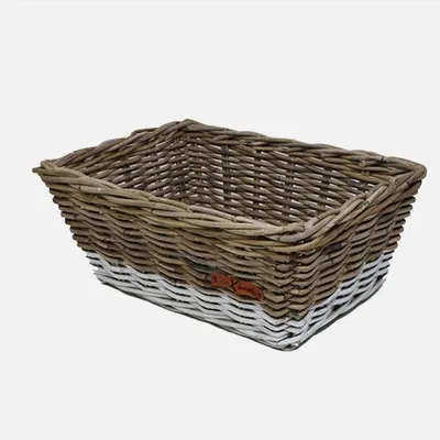 Productafbeelding van WICKED Trapezvormige mand, grijs/wit, afmetingen (45x33x19)