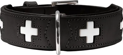 Produktbild von Hunter Halsband Swiss schwarz/schwarz, Größe: 47 cm / Breite: 3,0 cm