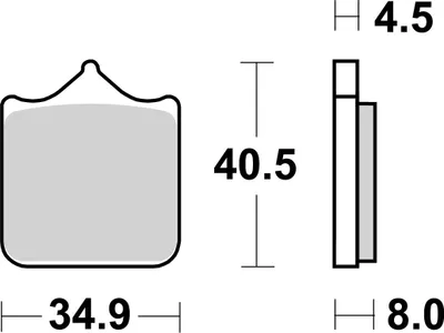 Produktbild von sbs Bremsbeläge Bremsklötze 870DS