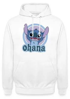 Produktbild von Lilo & Stitch Ohana Uni Hoodie, XXL, Weiß