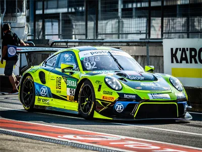 Produktbild von CALVENDO Puzzle SSR Performance Porsche 911 GT3 R 1000 Teile Puzzle quer | 1000 Teile Lege-Größe 64x48cm Foto-Puzzle für glückliche Stunden