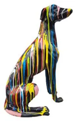 Image de Moderne Skulptur Abstrakte Dekoration Figur Statuen Deko Hund 80 cm Statue
