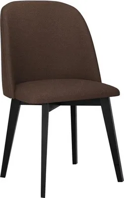 Obrázok produktu pre Čalúnená kuchynská stolička AFTON 5 - čierna / hnedá 2