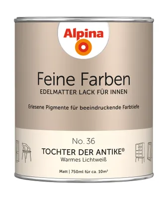 Produktbild von Alpina Feine Farben Lack Tochter der Antike warmes lichtweiß 750 ml