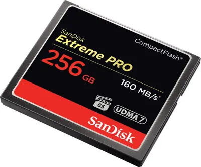 Productafbeelding van SanDisk SDCFXPS-256G Extreme PRO CompactFlash-kaart, 256 GB