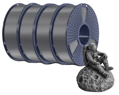 Image de Filament pour imprimante 3D, haute ténacité, moins de fils, PETG gris
