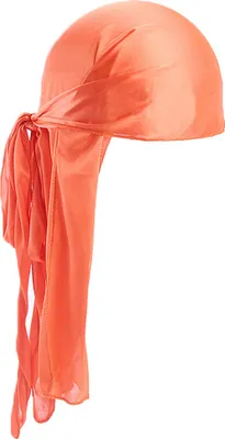 Produktbild von Einfarbig Uni Seidiges Bandana Turban Hut Biker Kopfbedeckung Stirnband Piratenkappe-#6 Orange1