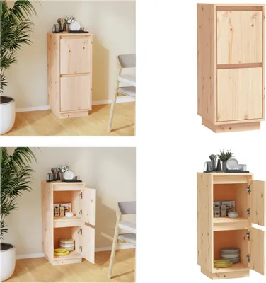 Produktbild von vidaXL Sideboard 31,5x34x75 cm Massivholz Kiefer - Sideboard - Sideboards - Schrank - Lagerschrank