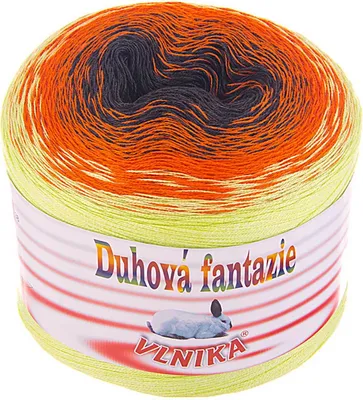 200g Strickgarn Duhová fantazie malibu