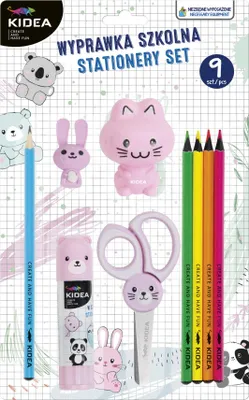 Zdjęcie produktu dla Wyprawka szkolna 9el Różowa Kidea