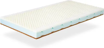 Produktbild von Babymatratze 60X120 ORGANIC CANDY Hohe 11 CM  - Kindermatratze - Abnehmbarer, waschbarer, viscoelastischer und atmungsaktiver Schaumstoff-XALUCA