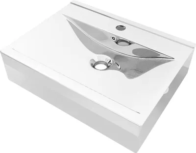 Obrázok produktu pre vidaXL Umývadlo s prepadom 60x46x16 cm keramické strieborné