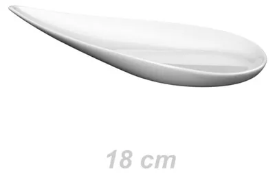 Produktbild von 6 Stück Porzellan Platte 18 x 8 cm oval "Showplate" Holst Porzellan/Germany