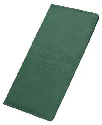 Produktbild von Auto Zulassungshalter Kunstleder Dunkelgrün 24.5 x 12.5 cm