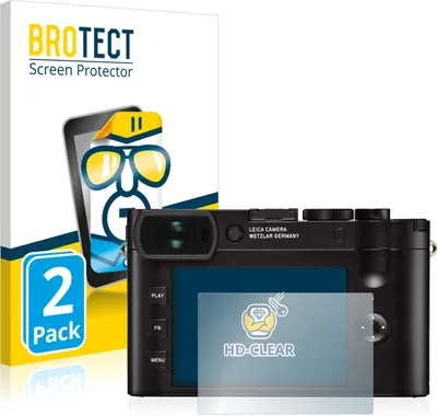 Produktbild von 2x Für Leica Q2 Schutzfolie BROTECT Displayschutz Display Schutz Folie Klar Transparent