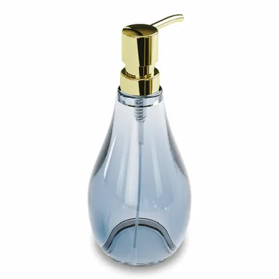 Zdjęcie produktu dla Umbra dozownik mydła Droplet, dozownik mydła w płynie, dozownik płynu do mycia naczyń, akryl, denim blue, 280 ml, 020163-1191