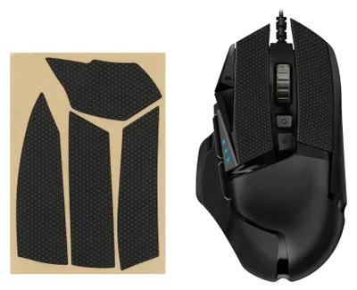 Produktbild von kwmobile Gaming Maus Grip Tape für Logitech G502 Mouse Grip Tape - Rutschfestes Griffband für PC Maus - Schwarz