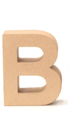 Produktbild von Glorex Papp-Buchstabe B 17,5 x 5,5 cm