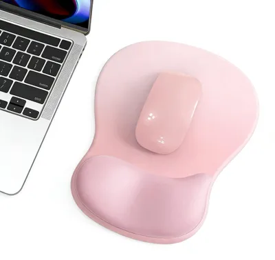 Produktbild von Mauspad Mausunterlage Ergonomisch - Gelkissen mit Handgelenkstütze - 25 x 19 cm - Rutschfeste Unterseite - Für Computer und Laptop
