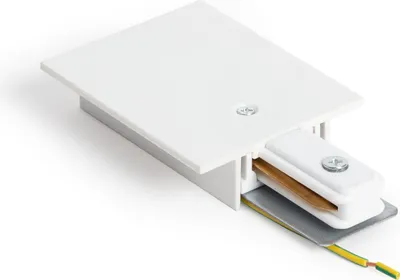 Produktbild von Einphasiger Netzanschluss für 1-Phasenstromschienen aus Aluminium Weiß