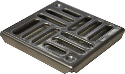 Produktbild von Marley Edelstahlrost 532639 Einlaufrost 97x97mm Rost Metallrost für Kellerablauf Hofablauf