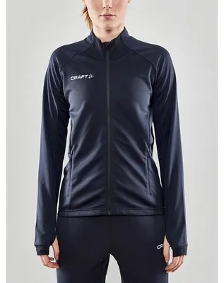 Productafbeelding van Craft Evolve Top Full Zip Dames - Asfalt  | Maat: L