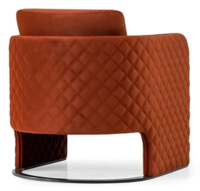 Produktbild von Sessel Ohrensessel Cocktailsessel Sitzer Modern Stoff Rot Design Sitz