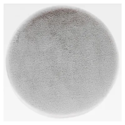Produktbild von Hochwertiger Kunstfell Teppich flauschig - Teppich für das Wohnzimmer - Hochflorteppich Lammfell Schaffell Accessoire - Dekofell Silber Rund Ø 35 cm